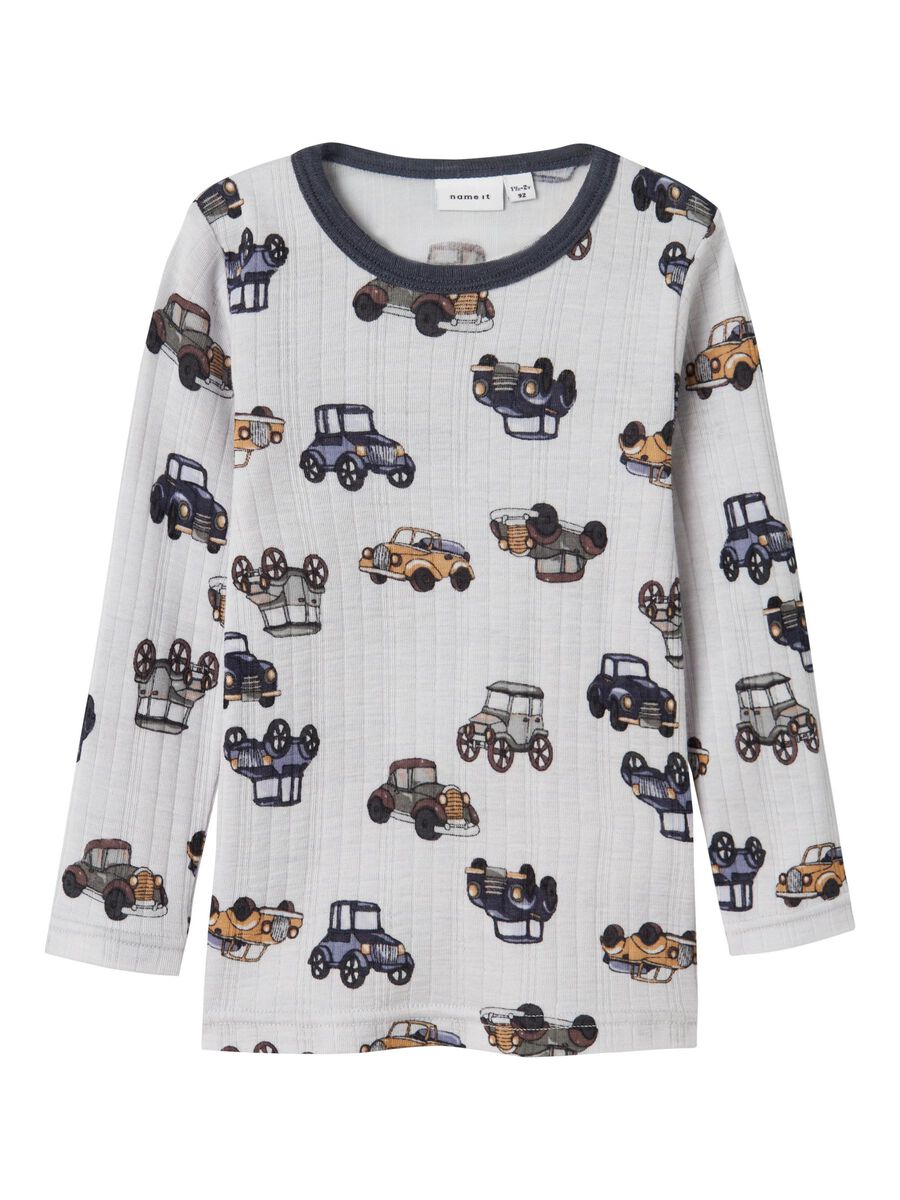 MERINO WOL TOP MET LANGE MOUWEN