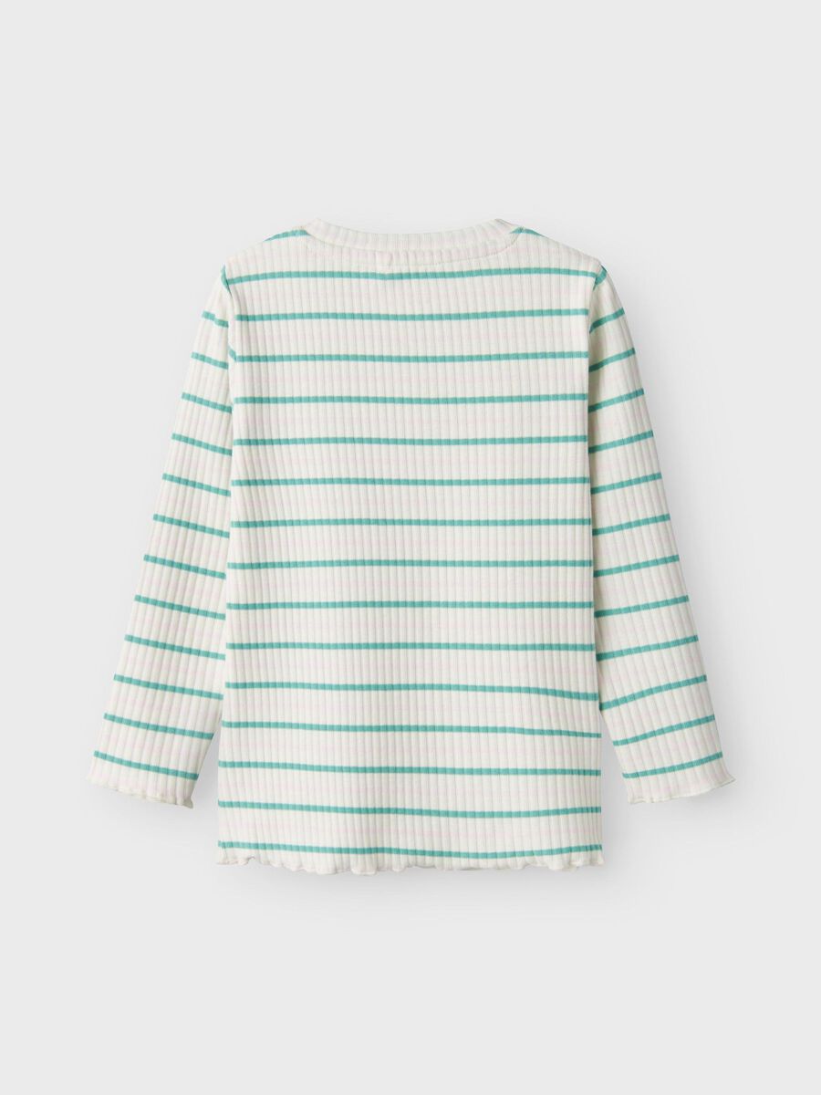 SLIM FIT TOP MET LANGE MOUWEN