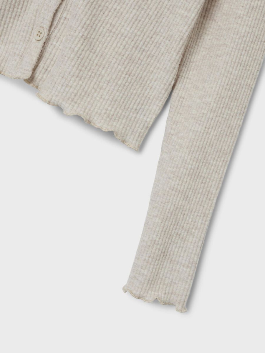 LANGE MOUWEN GEBREID VEST