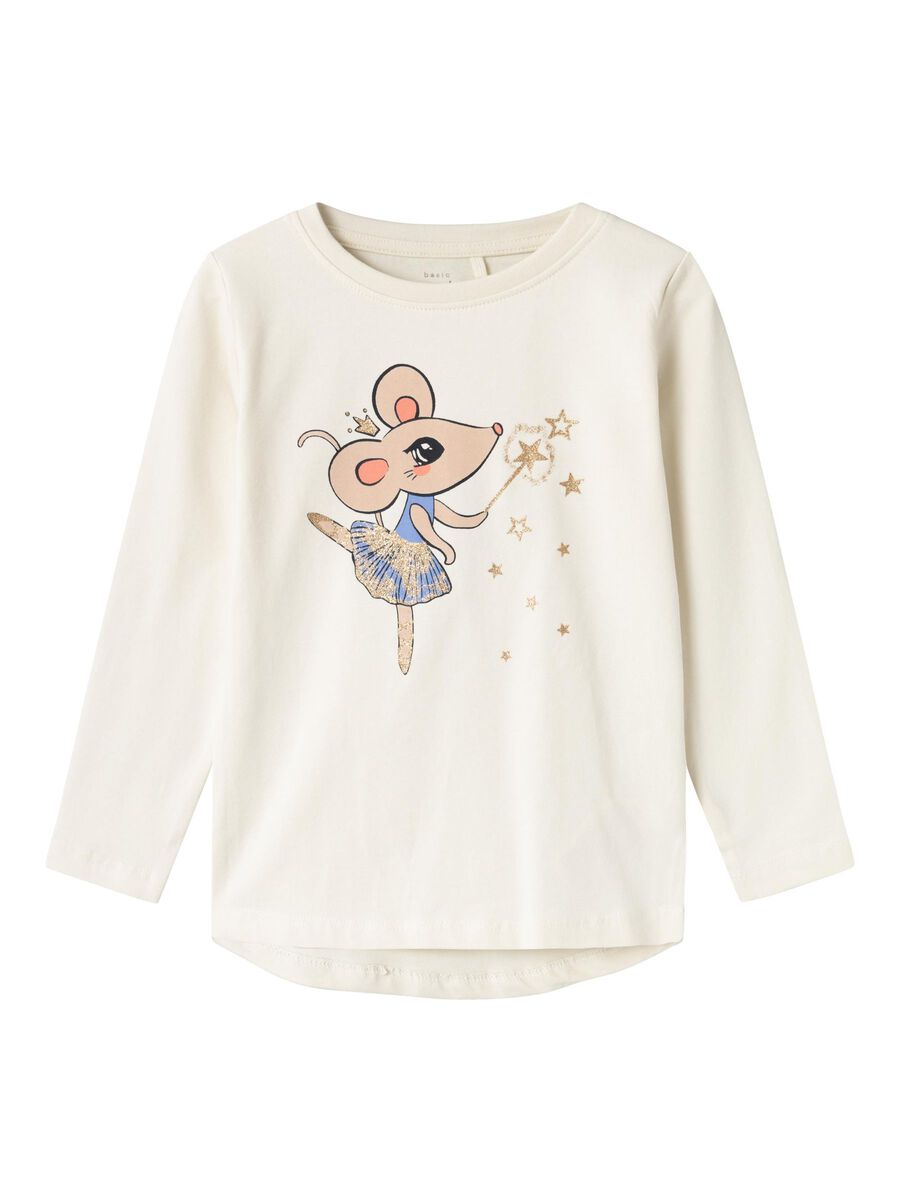 PRINT TOP MET LANGE MOUWEN