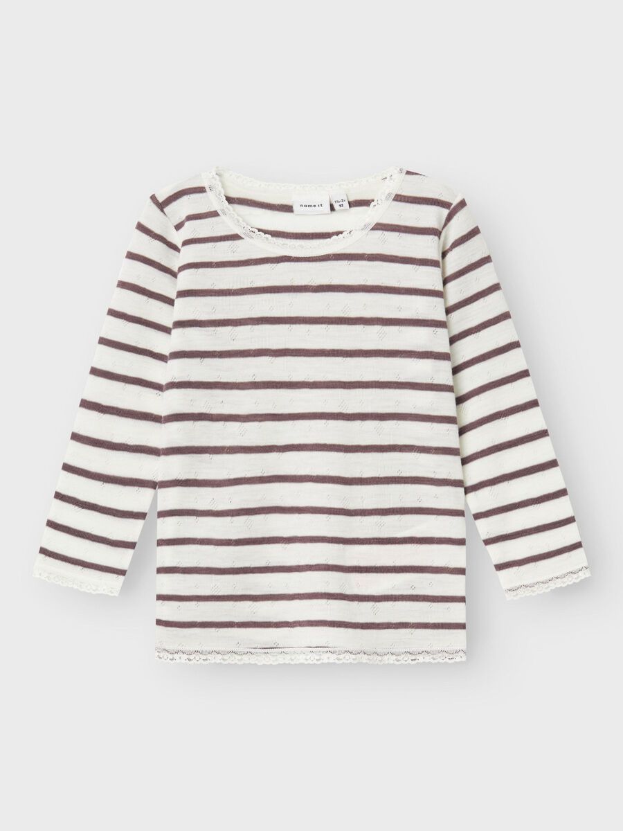 MERINO WOL TOP MET LANGE MOUWEN