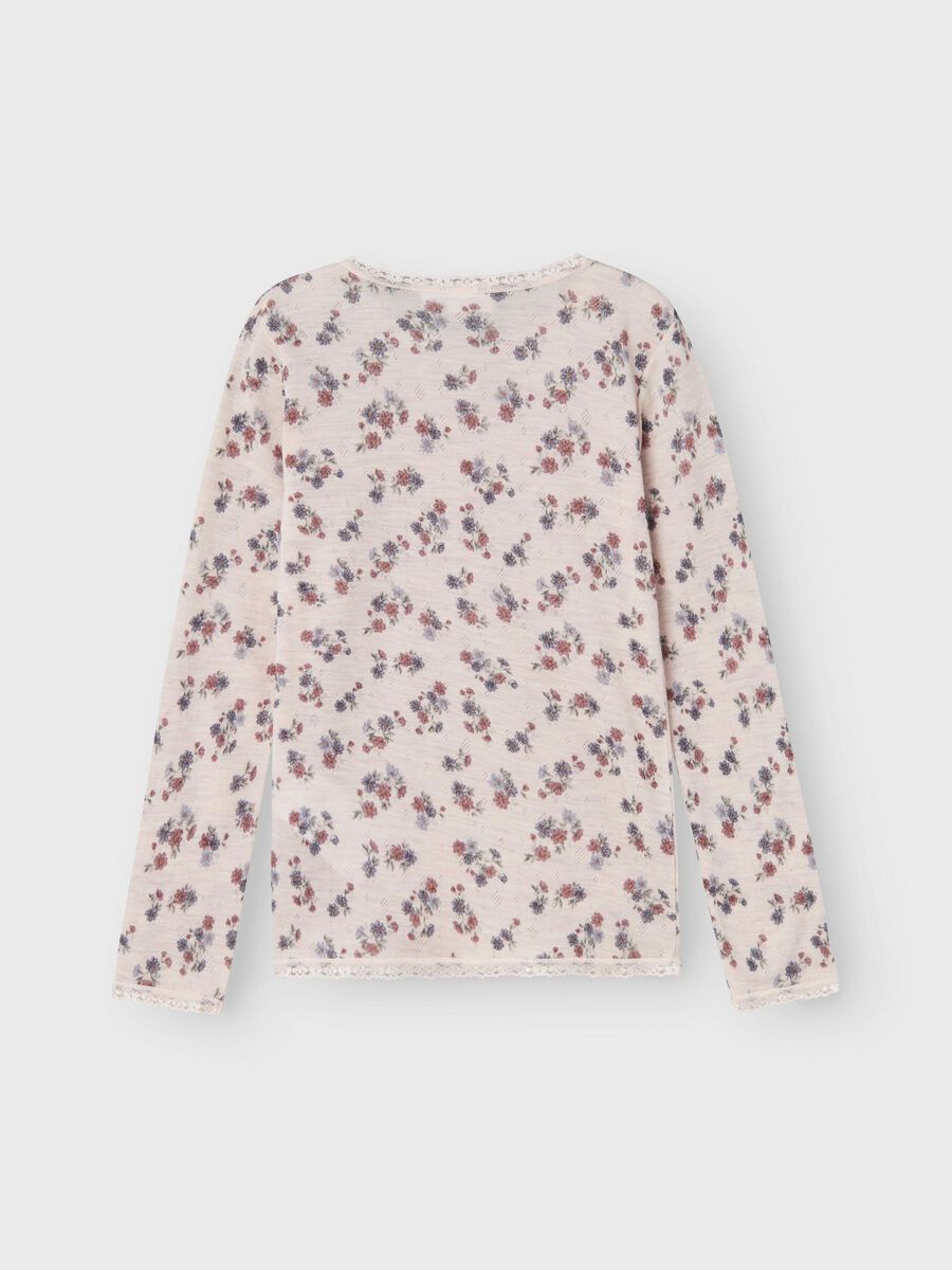 MERINO WOL TOP MET LANGE MOUWEN