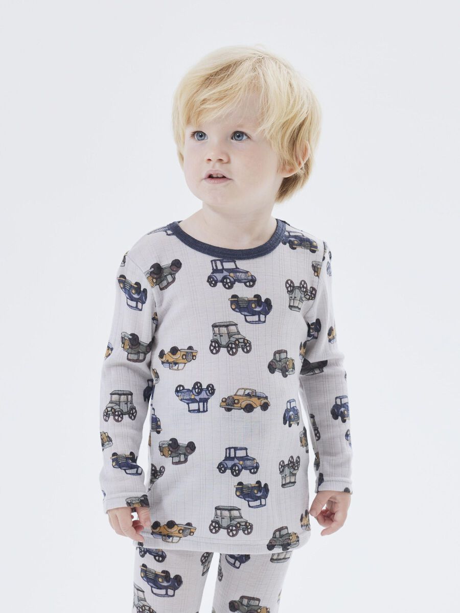 MERINO WOL TOP MET LANGE MOUWEN