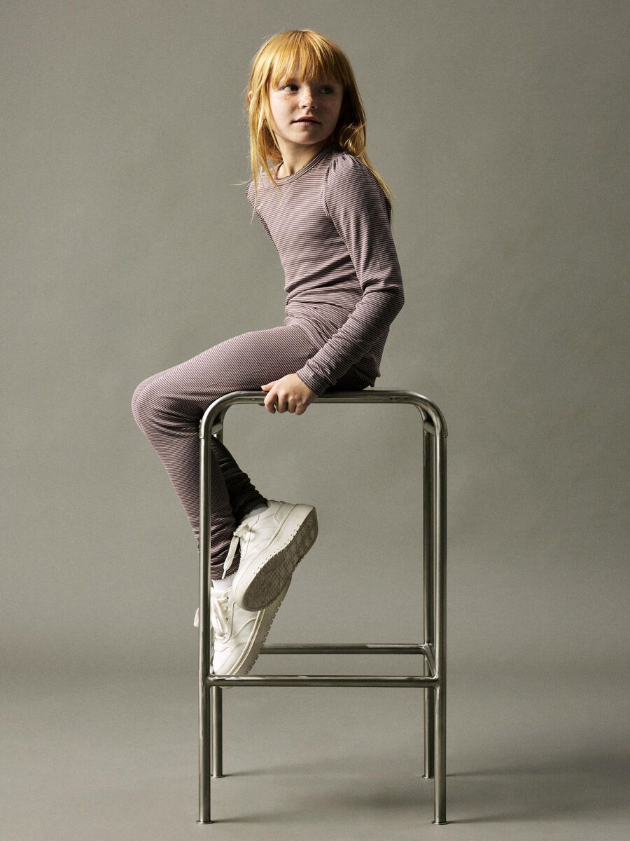 REGULAR FIT TOP MET LANGE MOUWEN