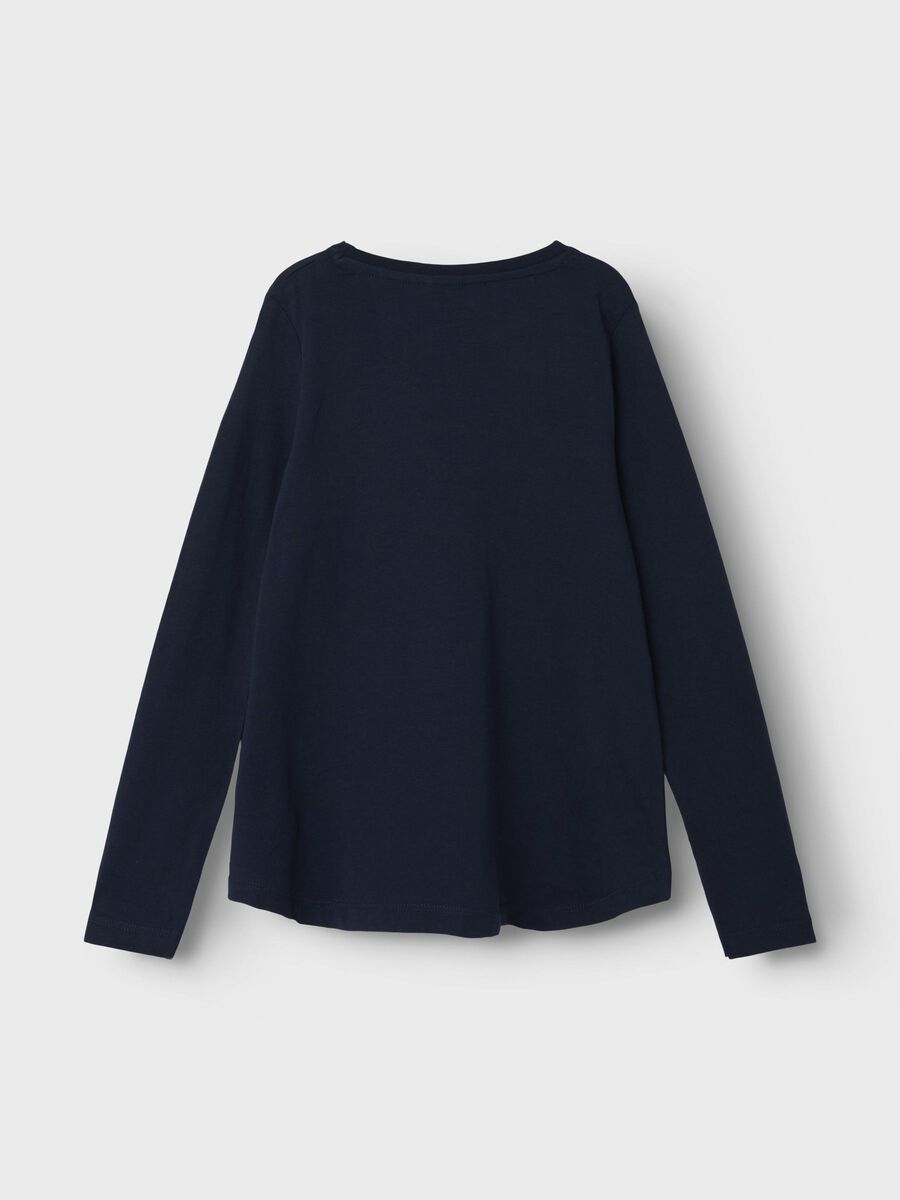 GLITTER TOP MET LANGE MOUWEN