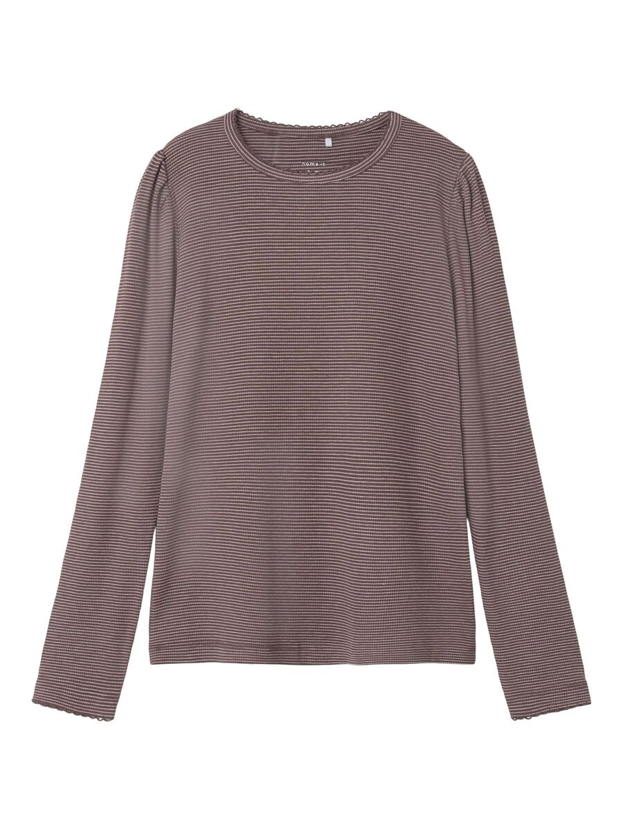 REGULAR FIT TOP MET LANGE MOUWEN