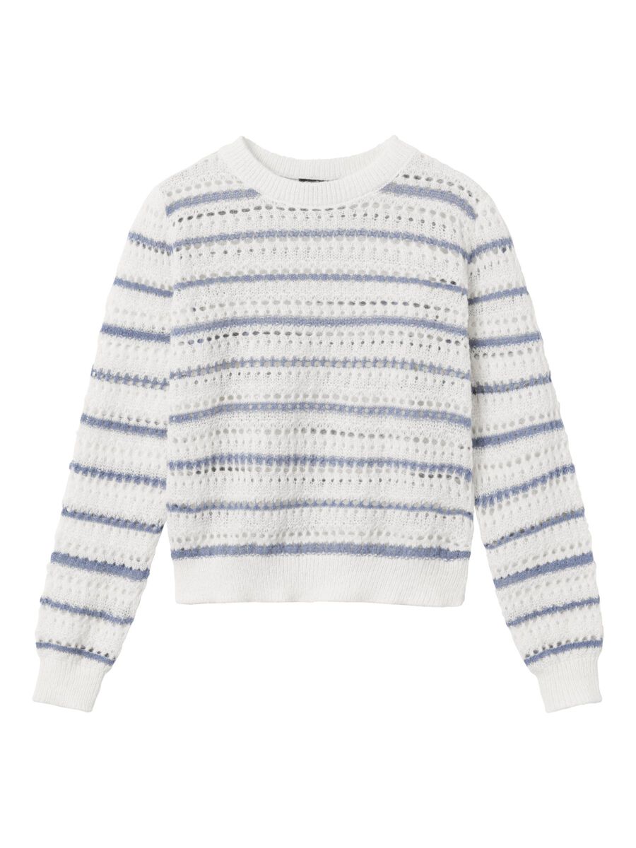 LANGE MOUWEN GEBREIDE TRUI