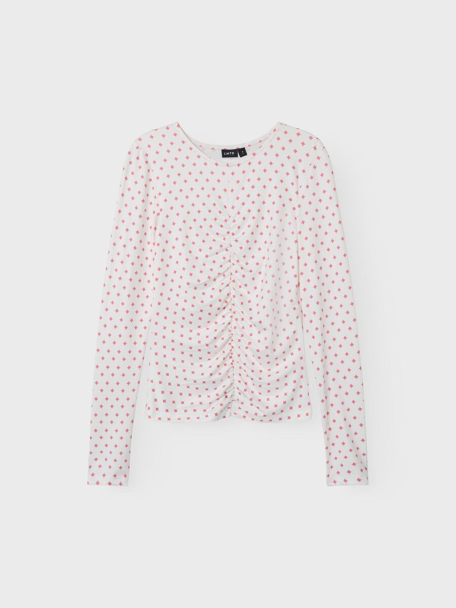 KORTE TOP MET LANGE MOUWEN