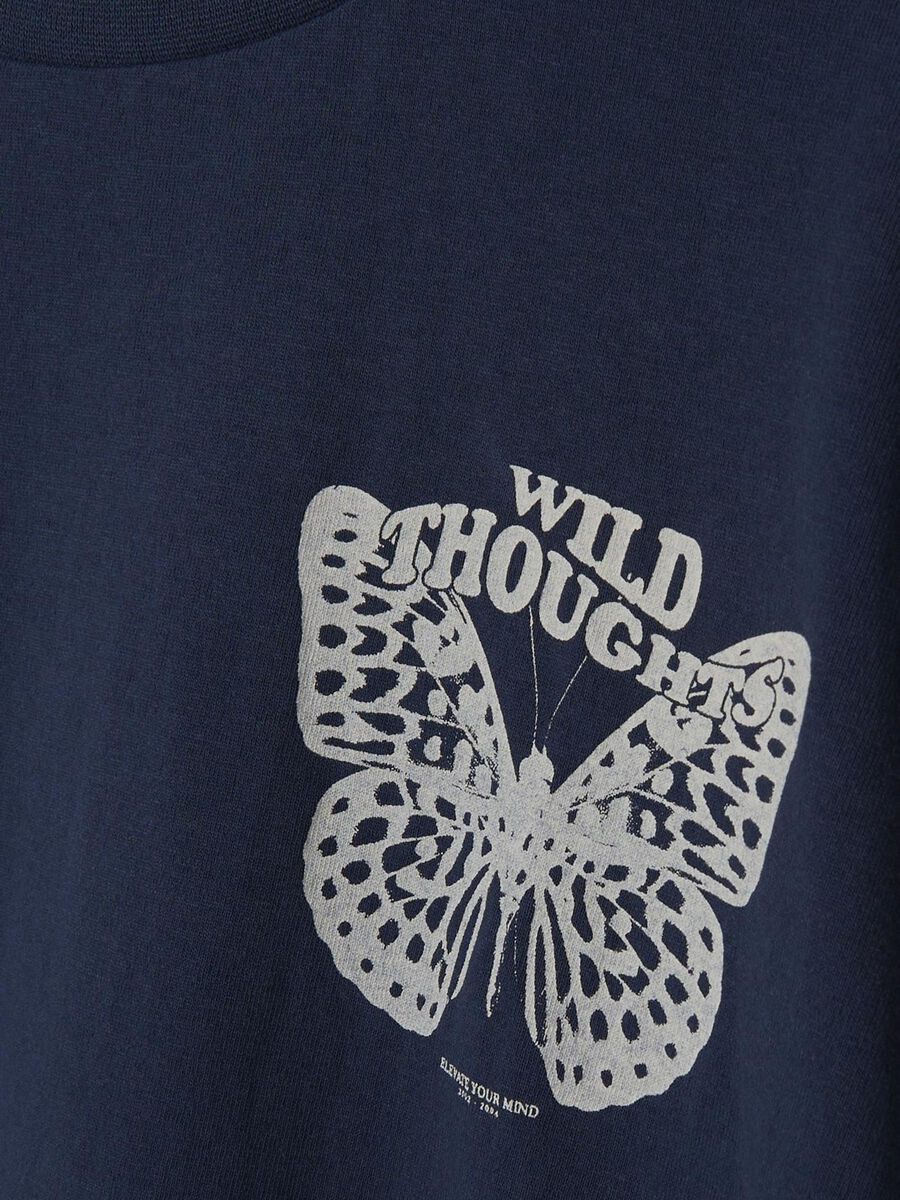 PRINT OP DE ACHTERKANT T-SHIRT