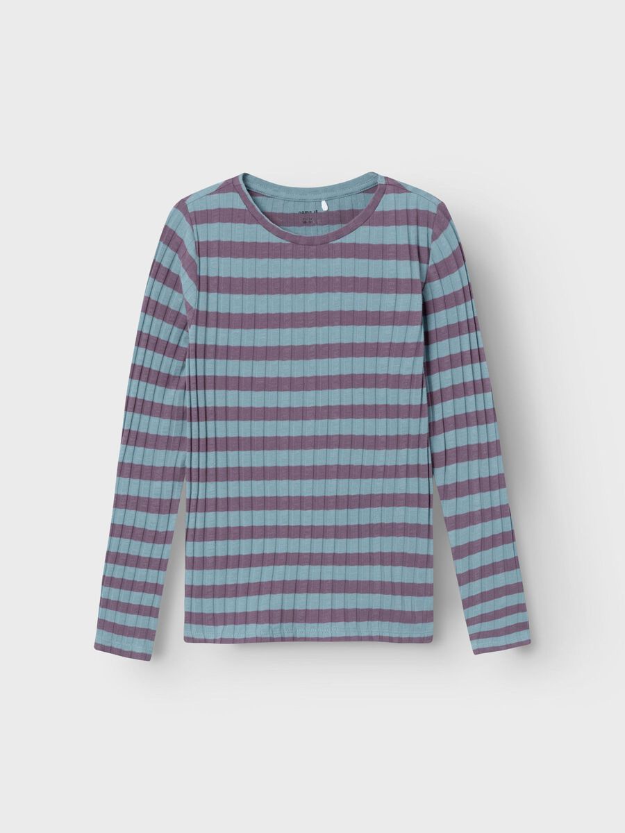 RIB TOP MET LANGE MOUWEN