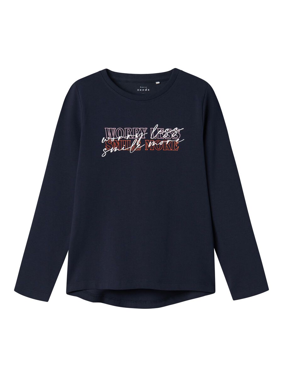 REGULAR FIT TOP MET LANGE MOUWEN