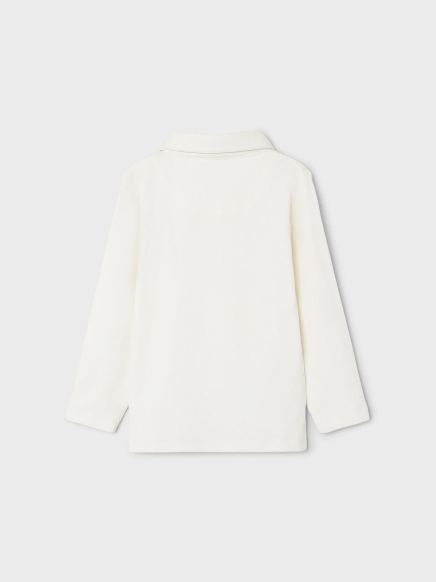 SLIM FIT TOP MET LANGE MOUWEN