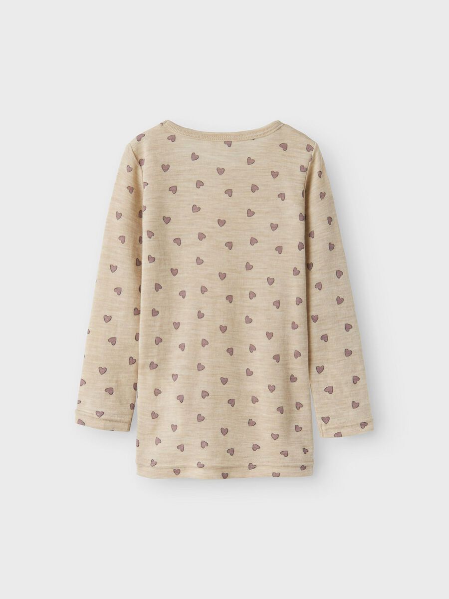 MERINO WOL TOP MET LANGE MOUWEN