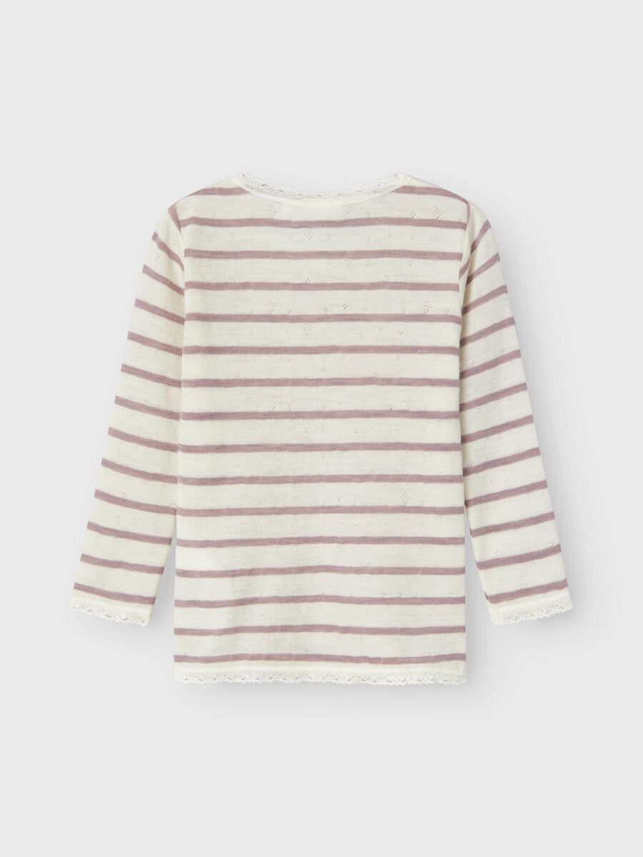 MERINO WOL TOP MET LANGE MOUWEN