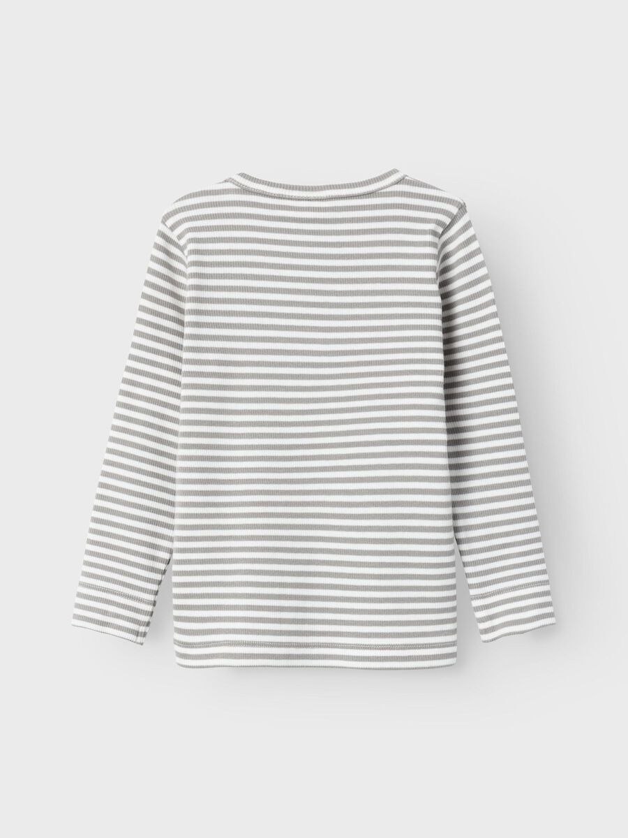 SLIM FIT TOP MET LANGE MOUWEN