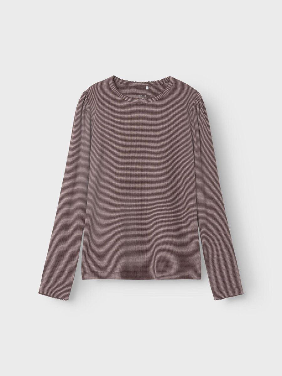 REGULAR FIT TOP MET LANGE MOUWEN