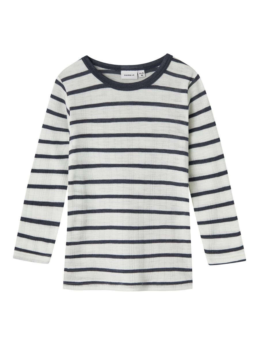 MERINO WOL TOP MET LANGE MOUWEN