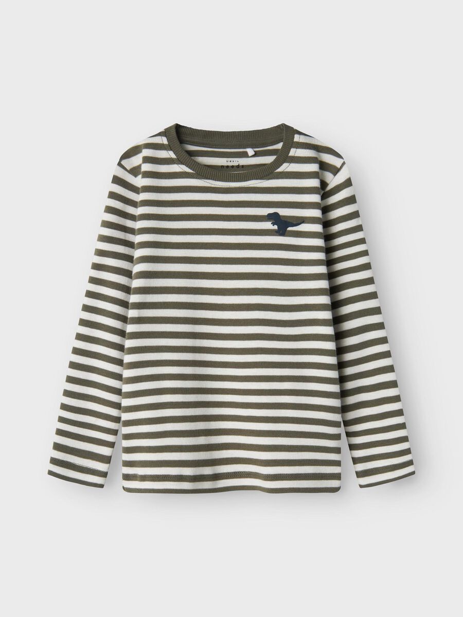 SLIM FIT TOP MET LANGE MOUWEN