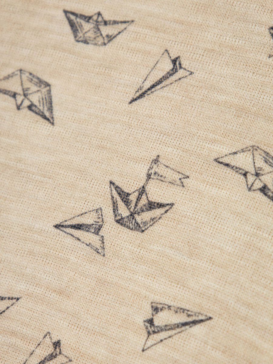 MERINO WOL TOP MET LANGE MOUWEN