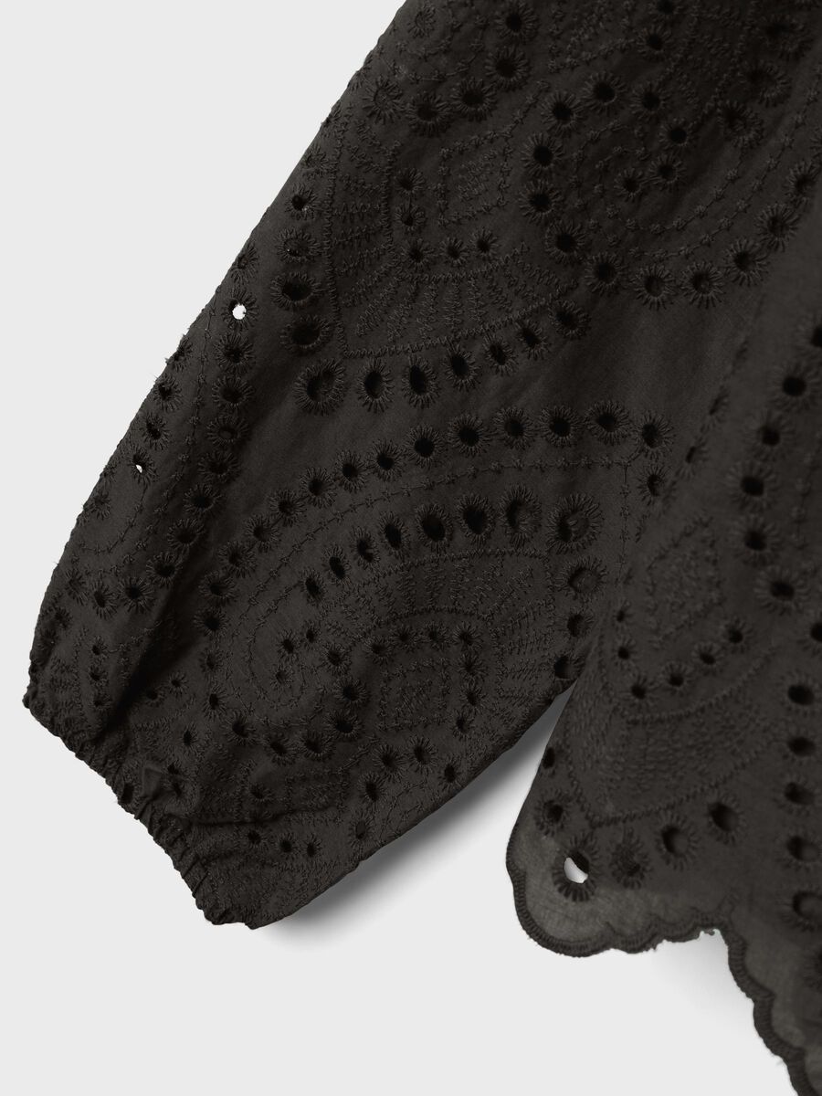 REGULAR FIT TOP MET LANGE MOUWEN