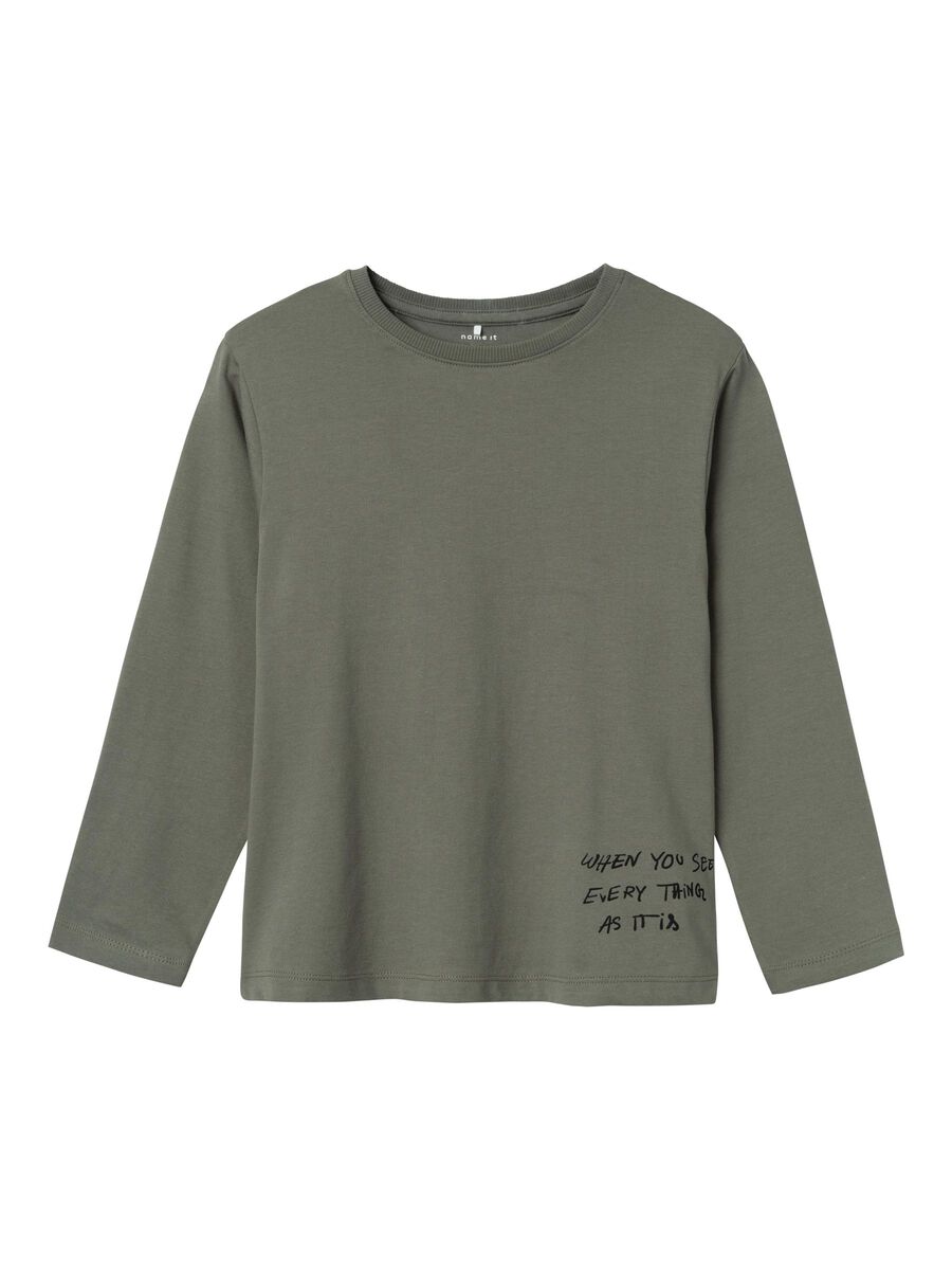 BIOLOGISCH KATOEN TOP MET LANGE MOUWEN