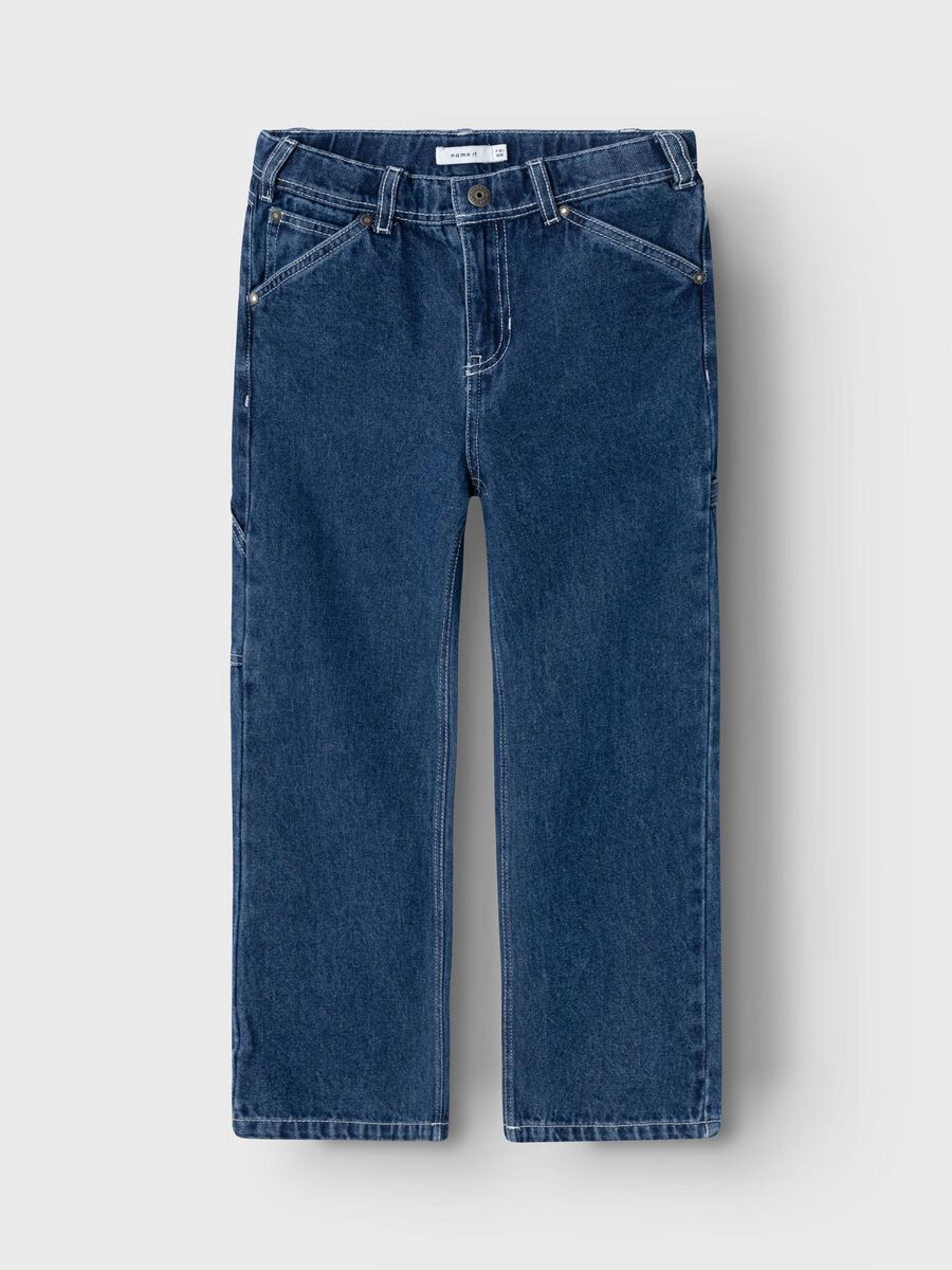 STRAIGHT LEG CARGO JEANS