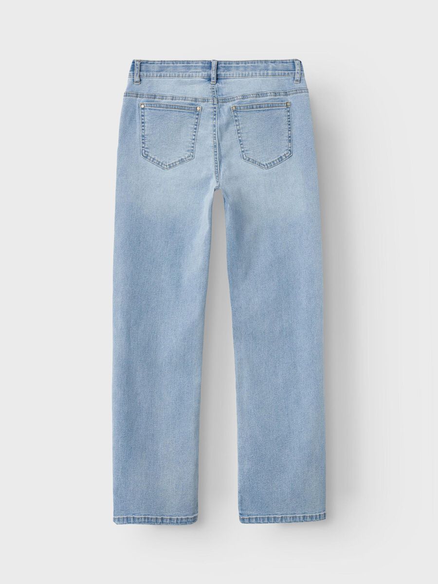 LOW-WAIST STRAIGHT LEG JEANS