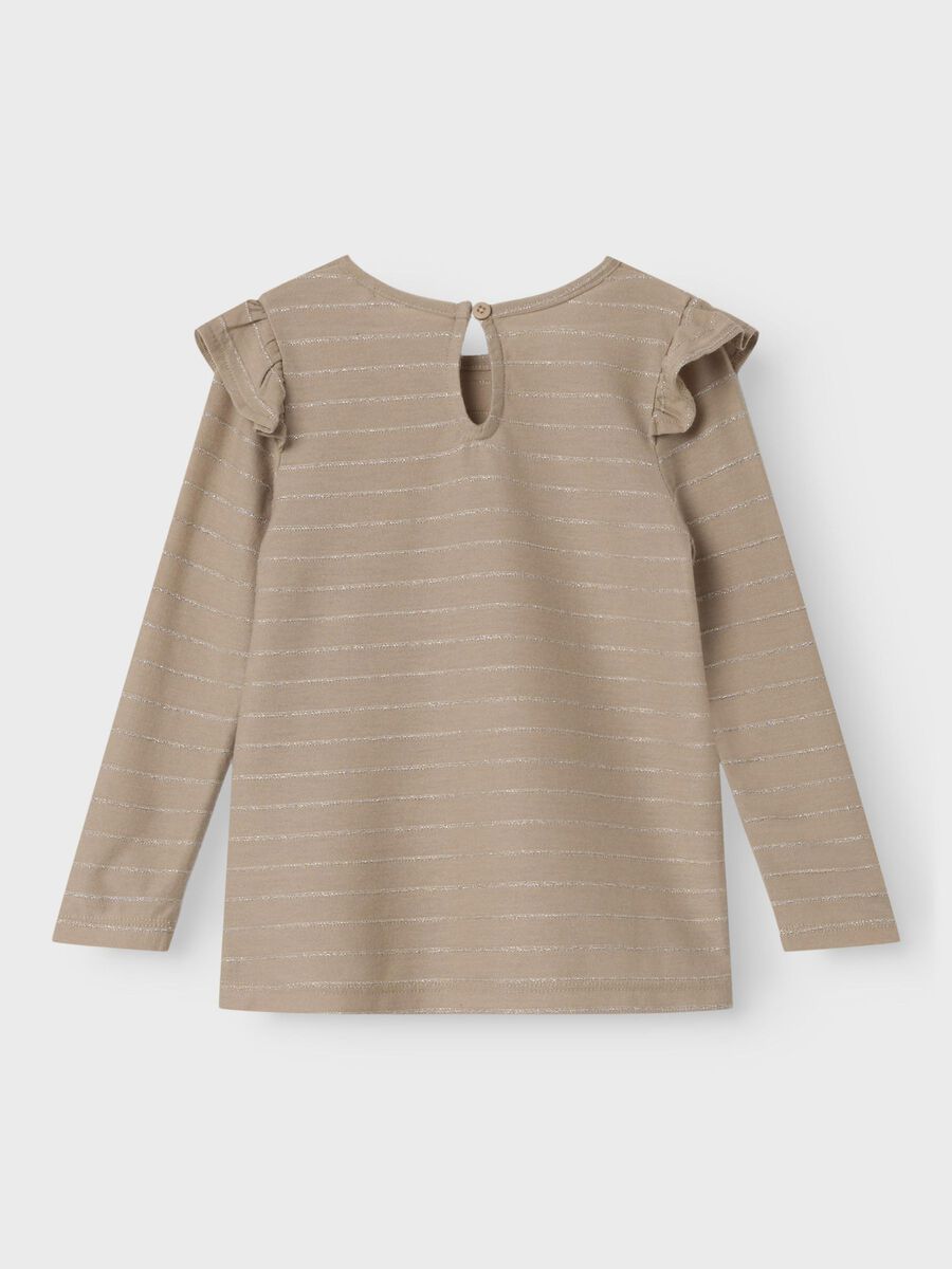 REGULAR FIT TOP MET LANGE MOUWEN