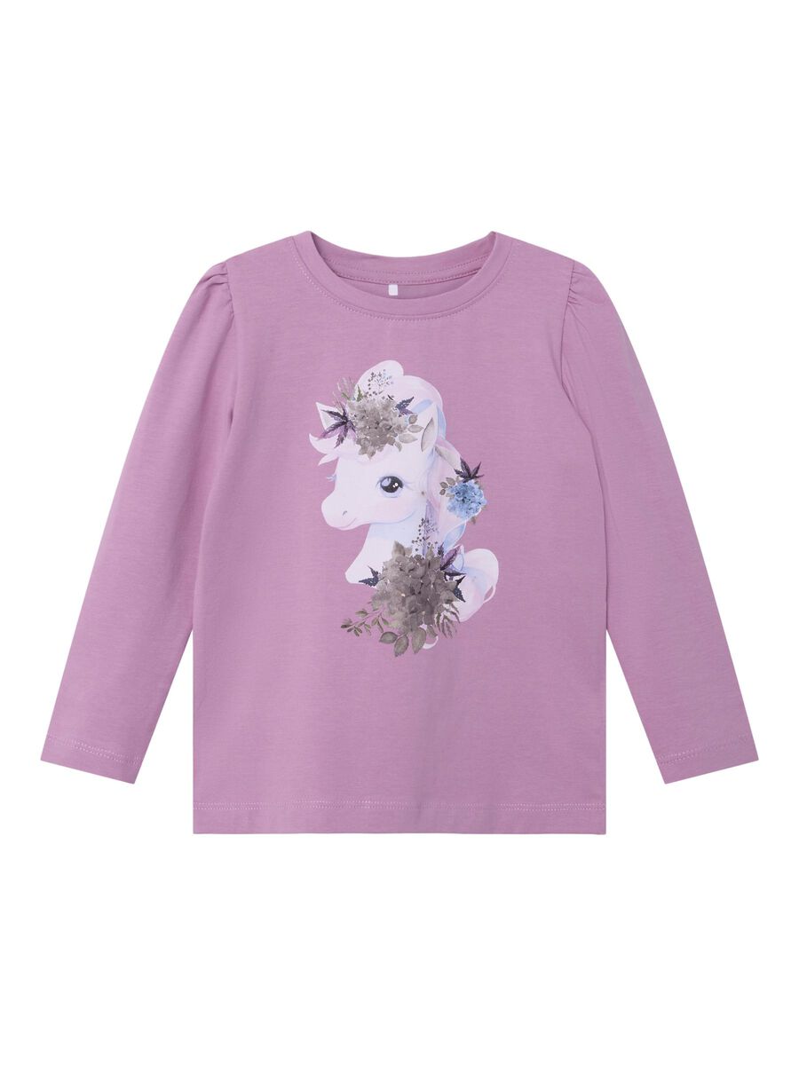 REGULAR FIT TOP MET LANGE MOUWEN