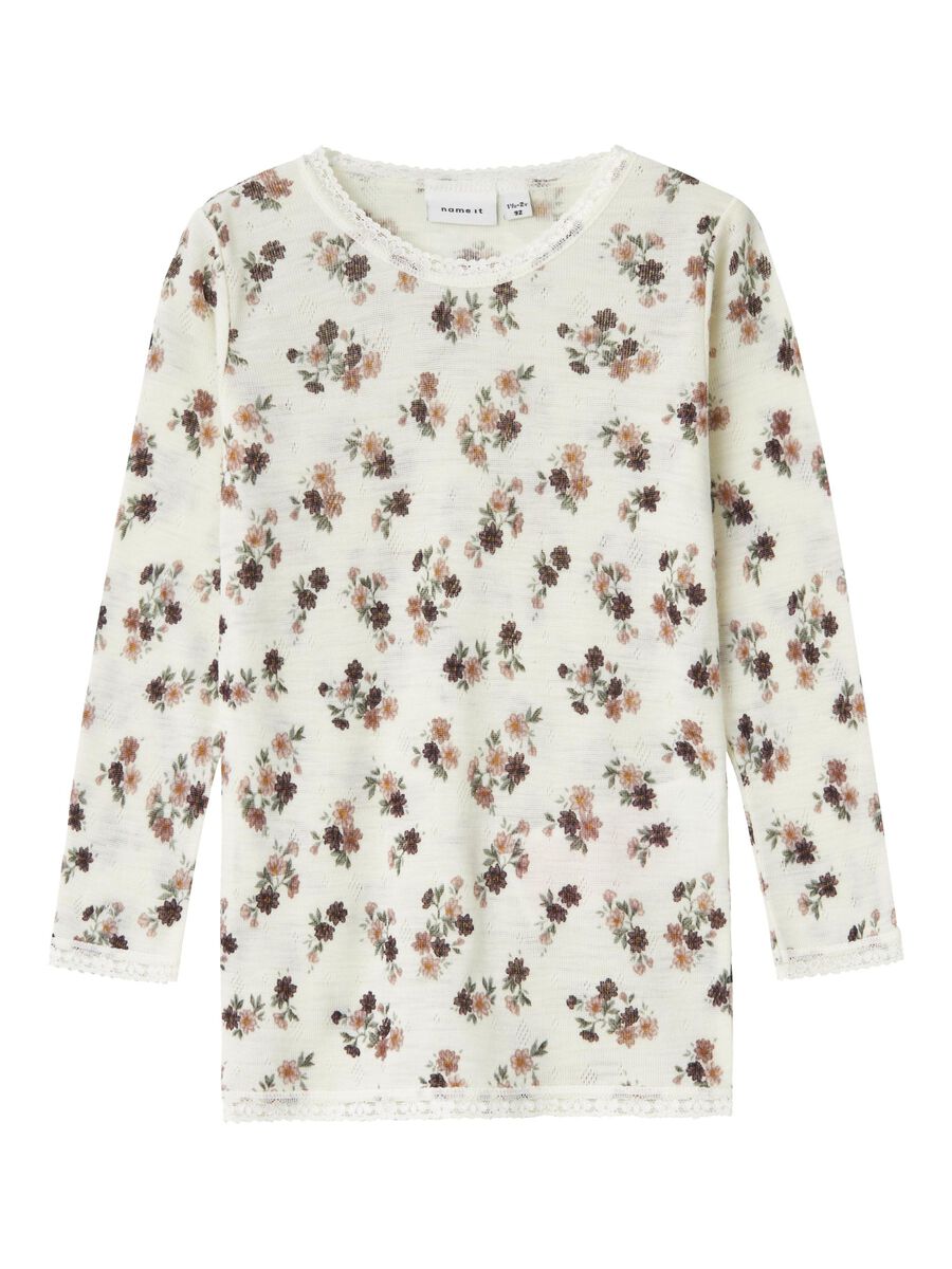 MERINO WOL TOP MET LANGE MOUWEN