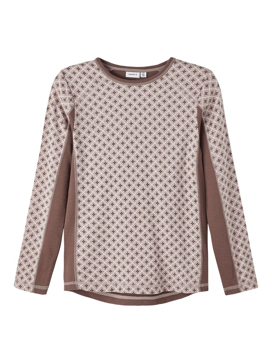 SLIM FIT TOP MET LANGE MOUWEN