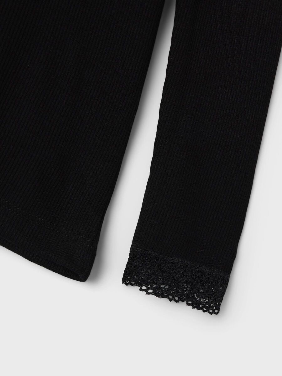 SLIM FIT TOP MET LANGE MOUWEN