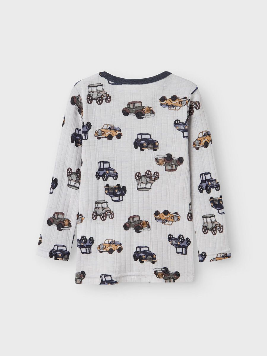 MERINO WOL TOP MET LANGE MOUWEN