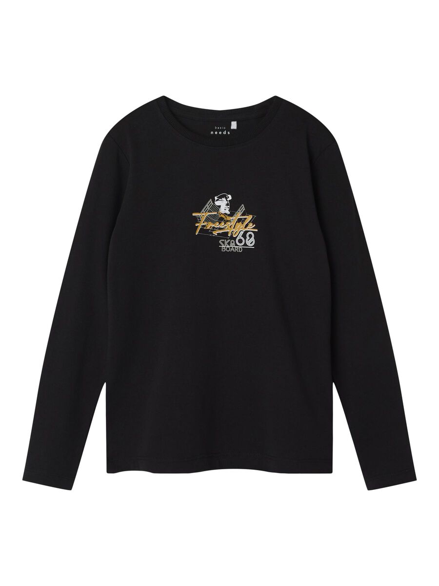 REGULAR FIT TOP MET LANGE MOUWEN