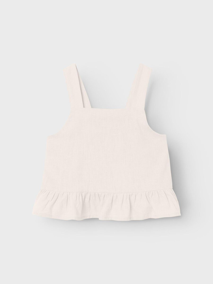 REGULAR FIT TOP MET BANDJES