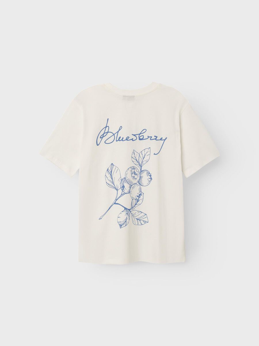 PRINT OP DE ACHTERKANT T-SHIRT