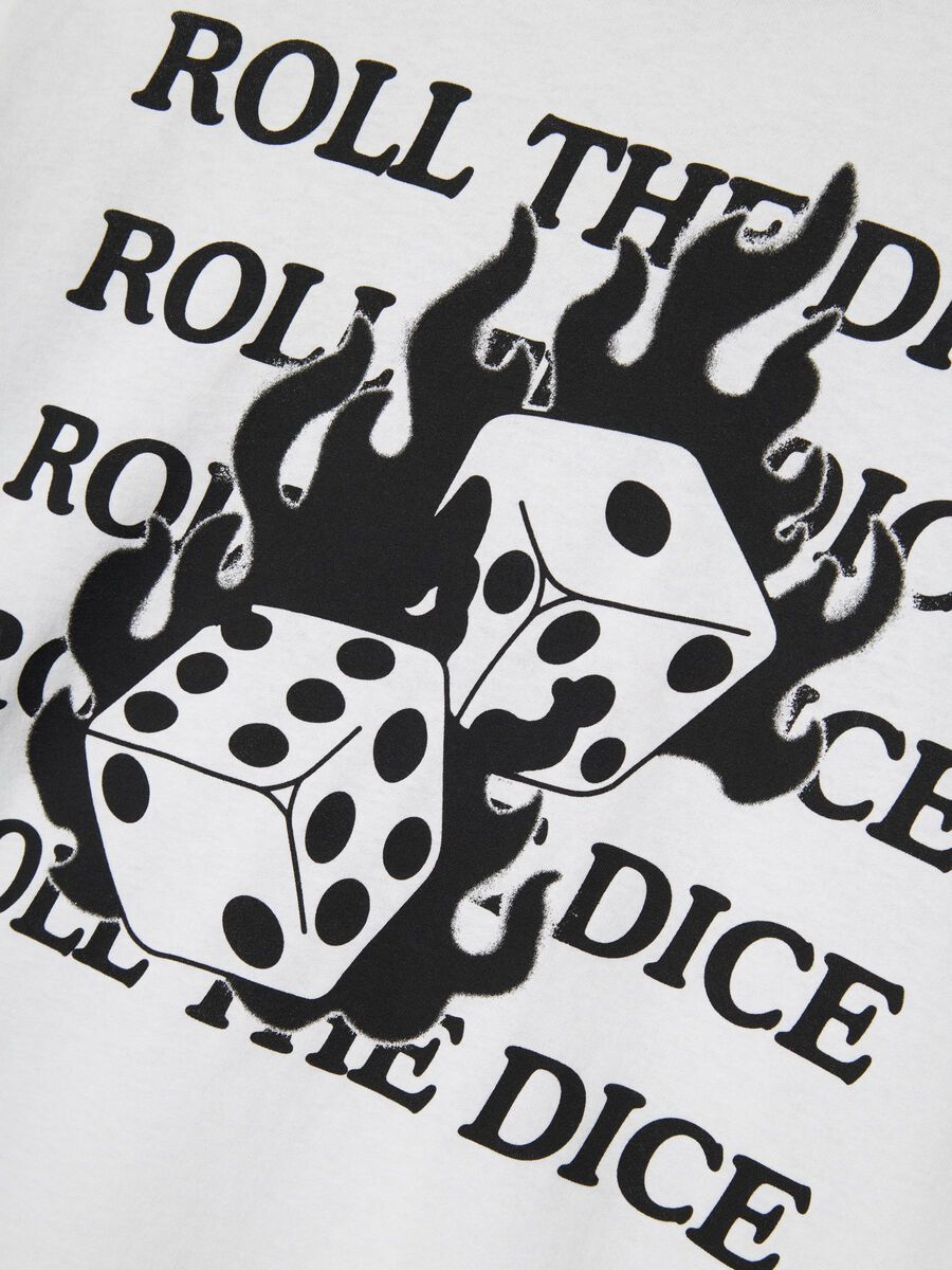 PRINT OP DE ACHTERKANT T-SHIRT