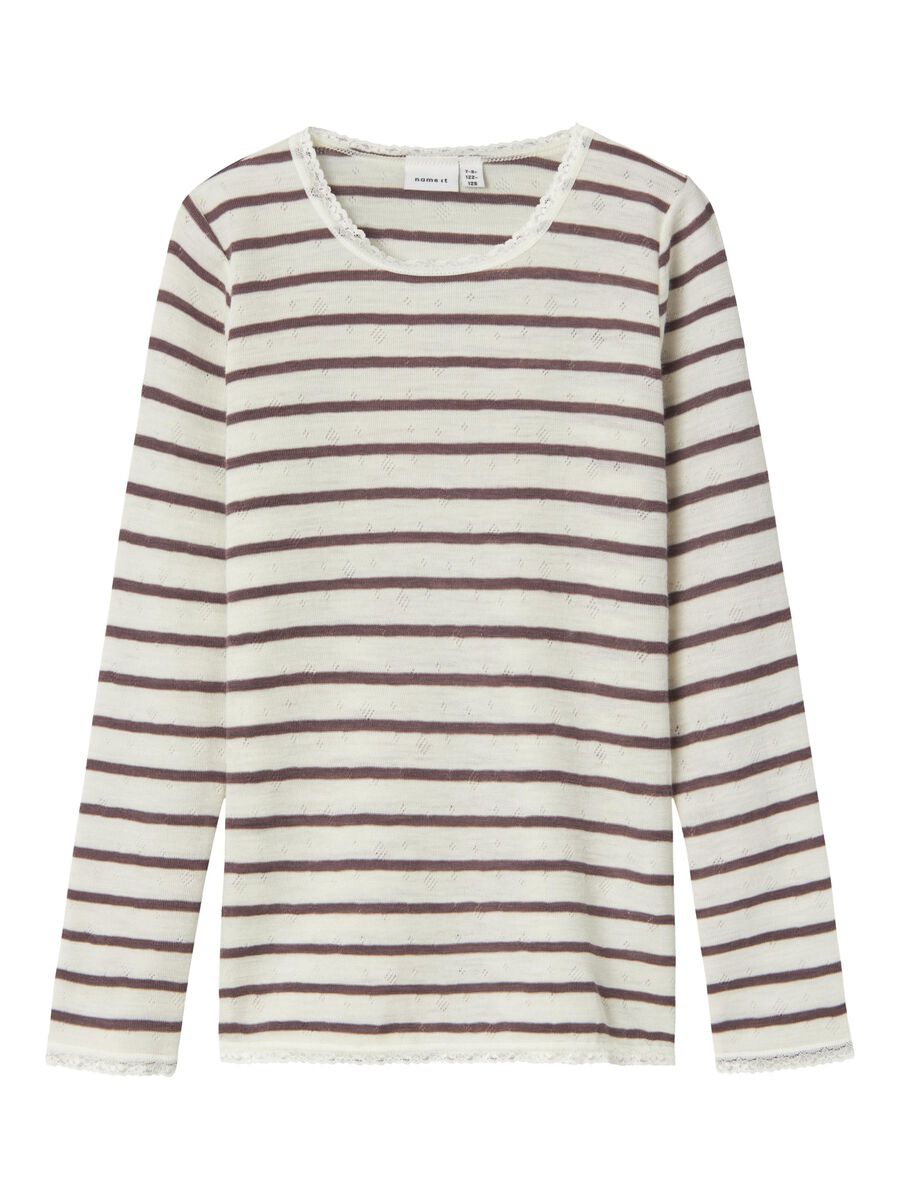 MERINO WOL TOP MET LANGE MOUWEN