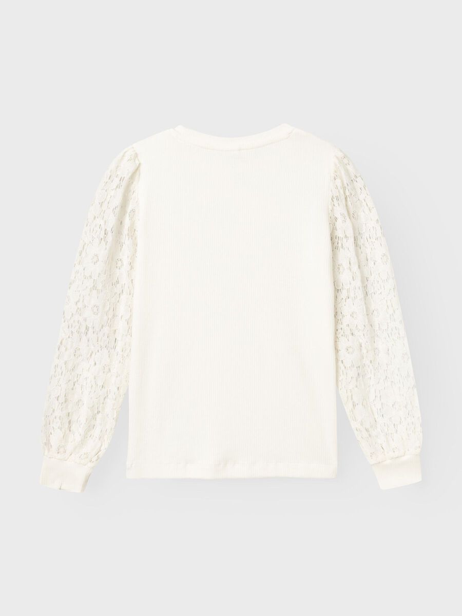 REGULAR FIT TOP MET LANGE MOUWEN