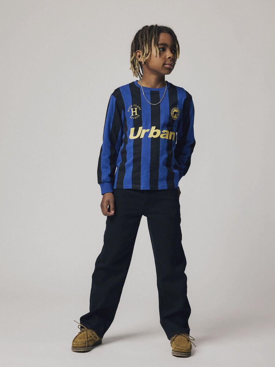 REGULAR FIT TOP MET LANGE MOUWEN