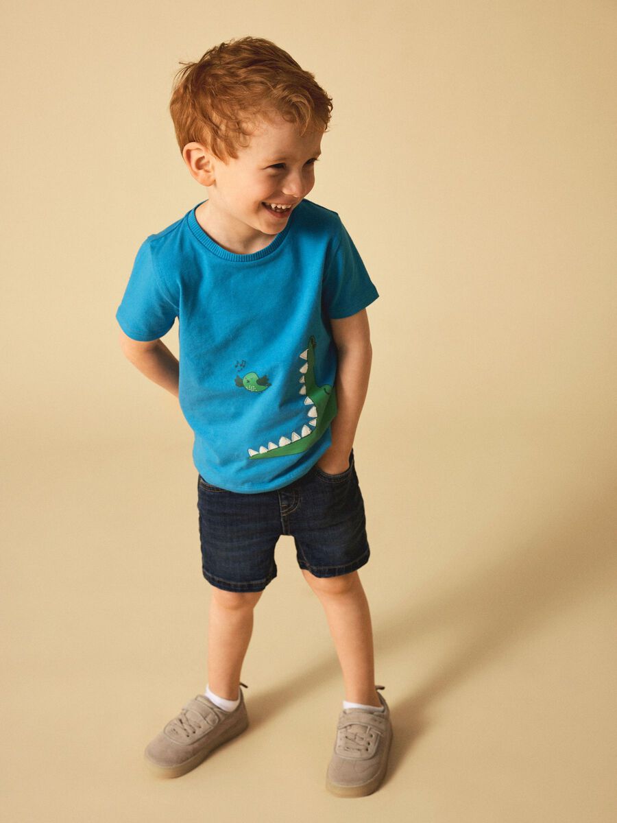 SLIM FIT DENIM SHORT