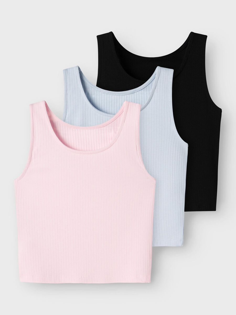 3-PACK GECROPT TANKTOP