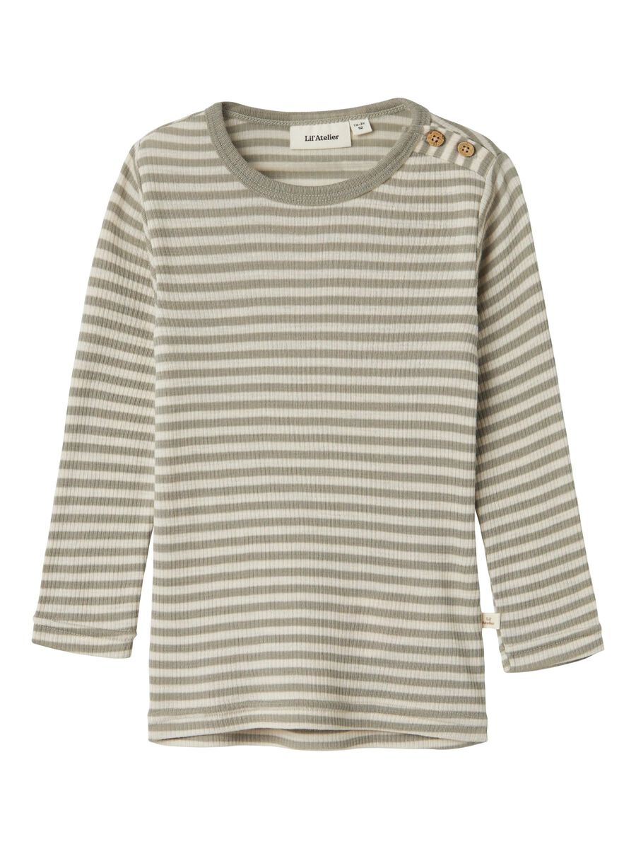 MERINOWOL TOP MET LANGE MOUWEN