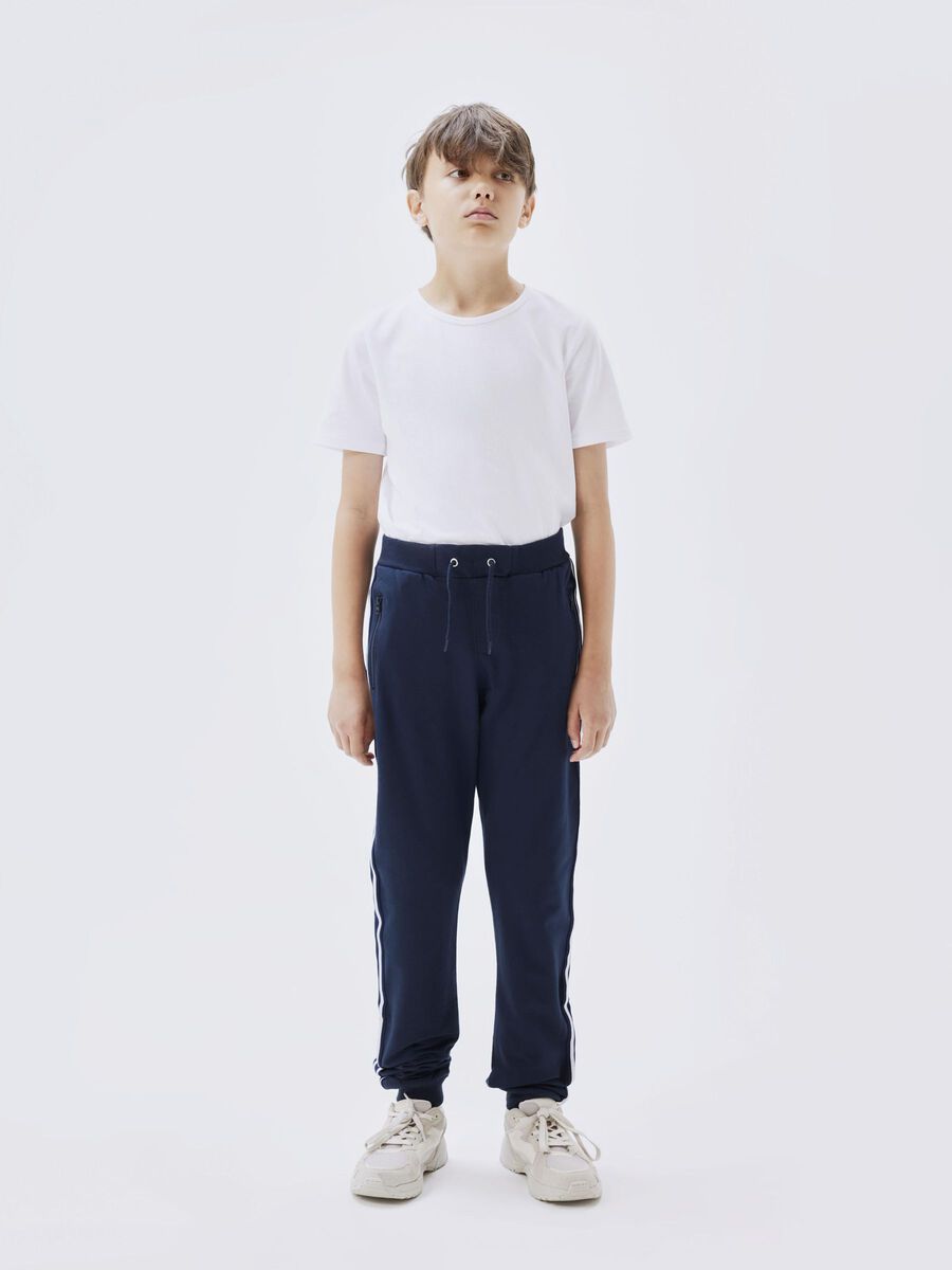 ZIJSTREEP SWEATBROEK