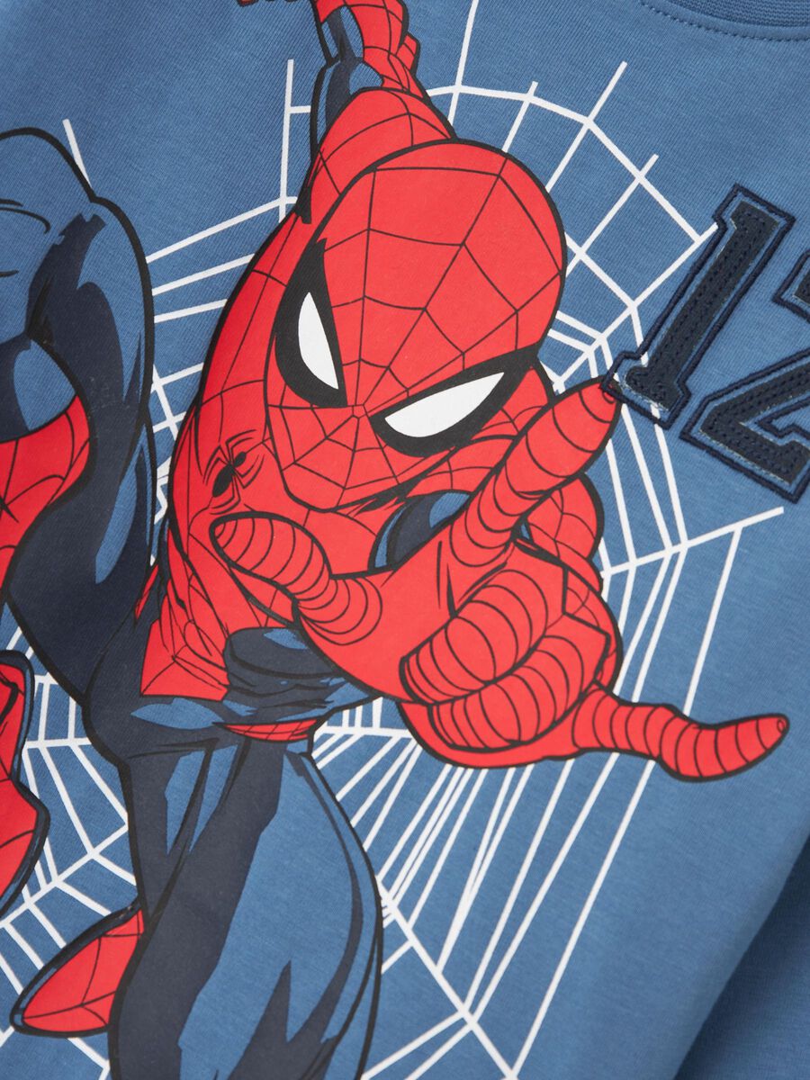 SPIDERMAN TOP MET LANGE MOUWEN
