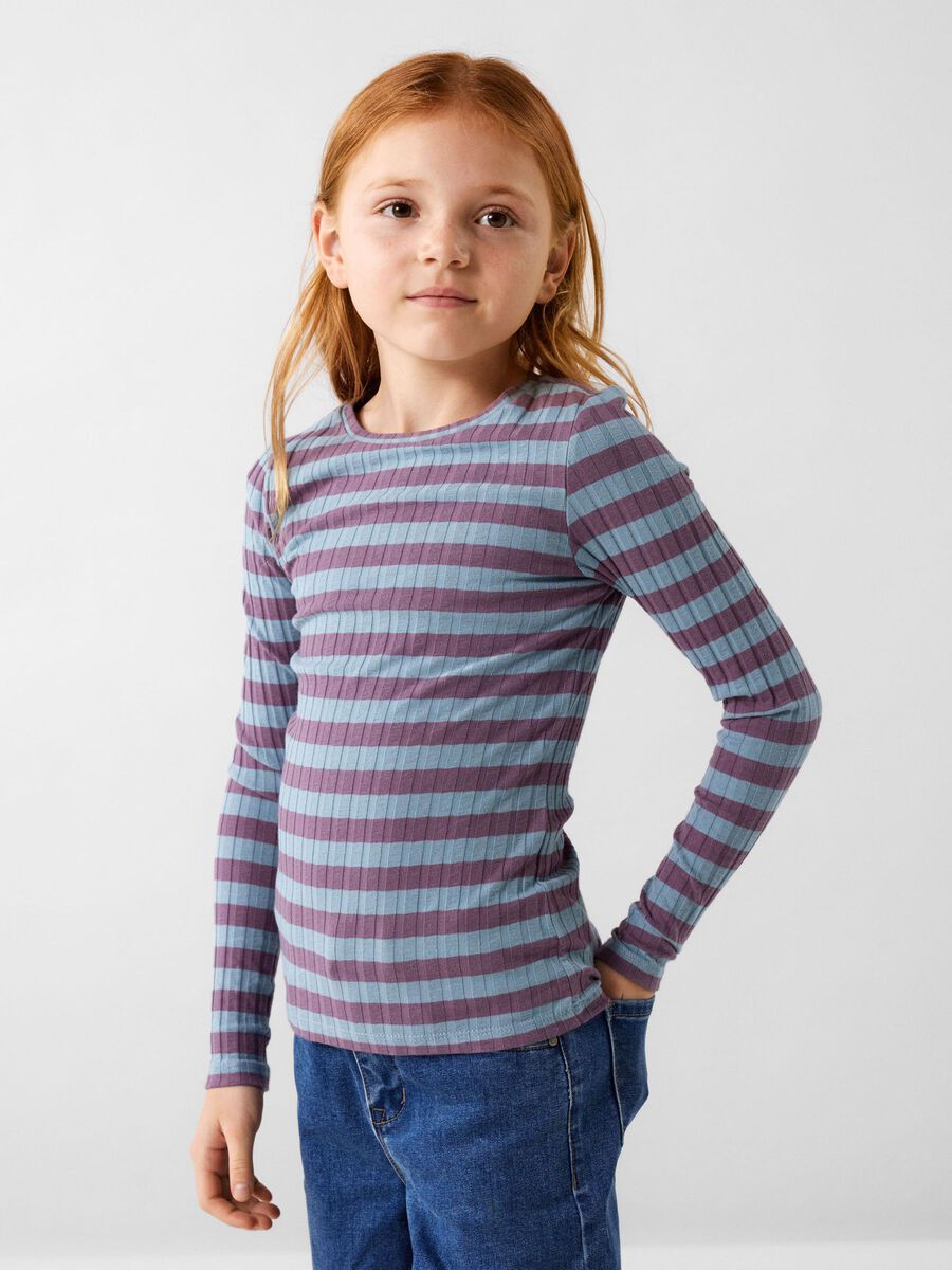 RIB TOP MET LANGE MOUWEN