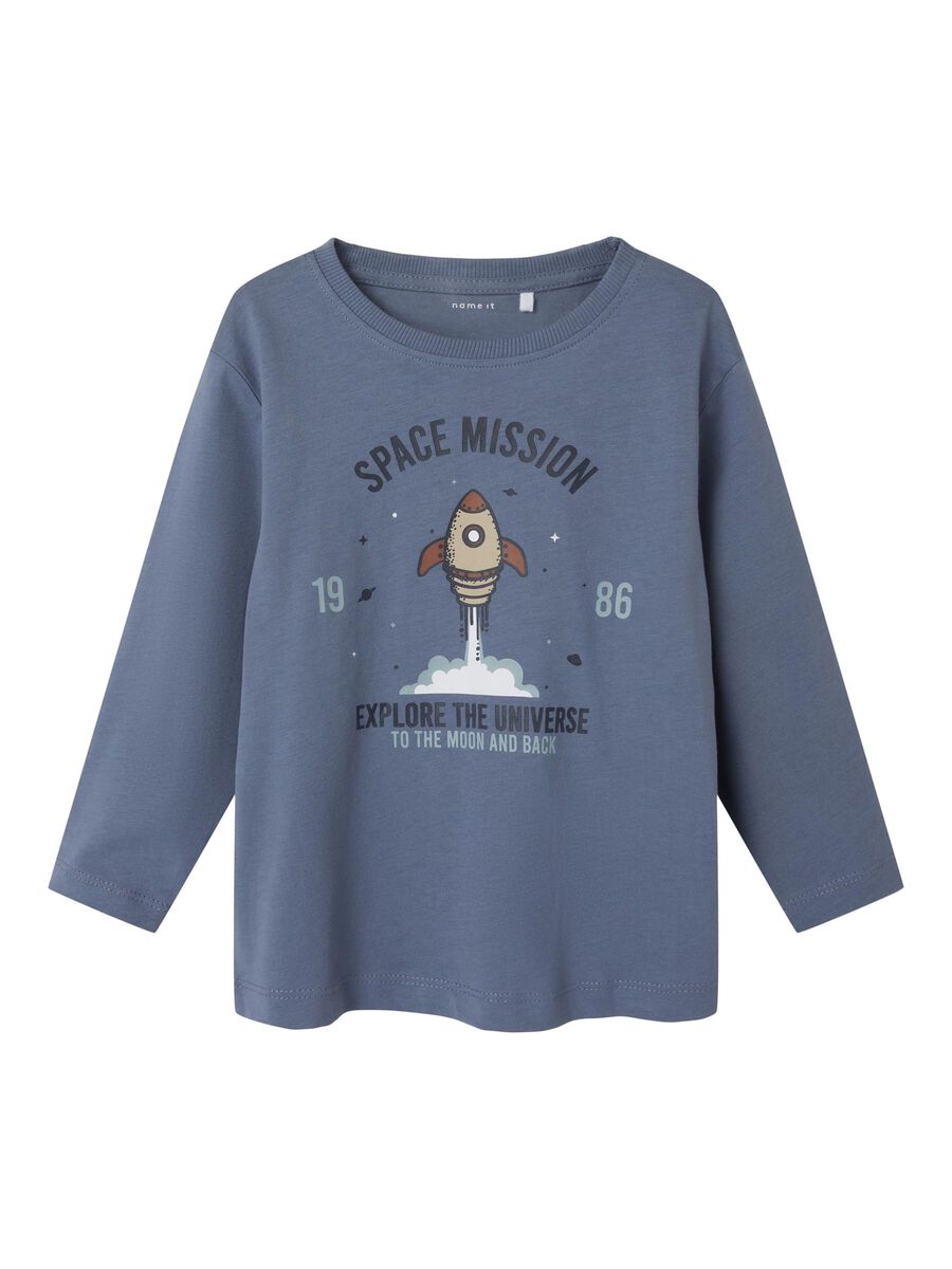 REGULAR FIT TOP MET LANGE MOUWEN