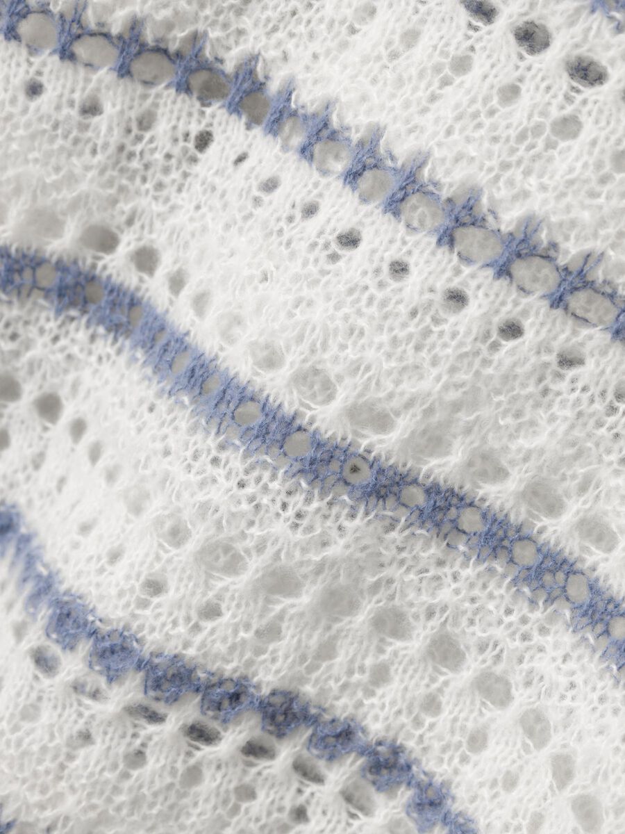 LANGE MOUWEN GEBREIDE TRUI