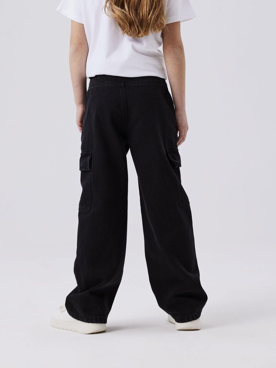 WIJDE PIJPEN CARGO JEANS