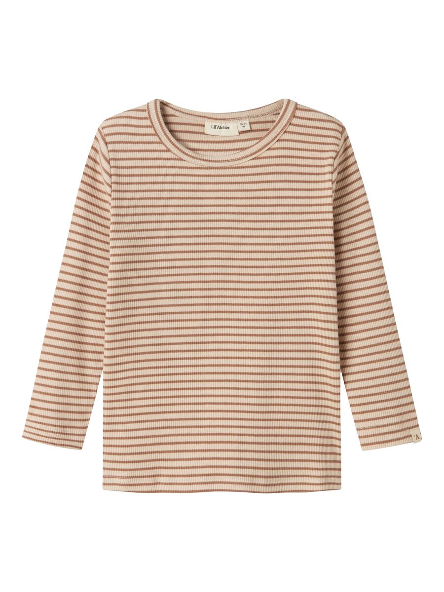 SLIM FIT TOP MET LANGE MOUWEN